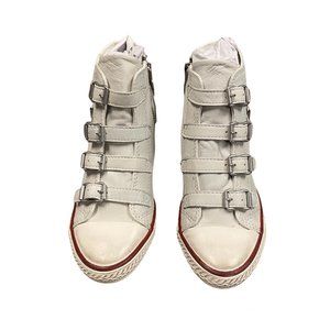Ash Genial White Wedge Leather Shoes EU35 NIB